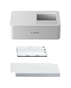 Canon SELPHY CP1500 Portable Photo Printer Paper Kit, White - Wireless Bluetooth Printer with Accessories - Compact and Lightweight - Comes With 54 Sheets Of 4x6 Postcard Size Paper