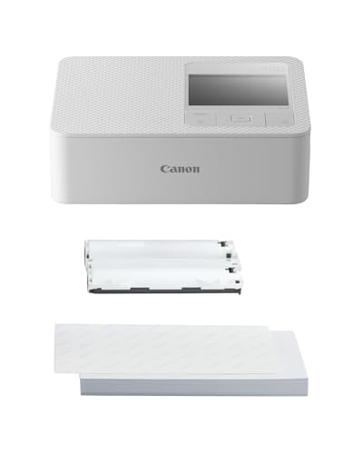 Canon SELPHY CP1500 Mobiler Fotodrucker mit Papierset, Weiß - Drahtloser Bluetooth-Drucker mit...