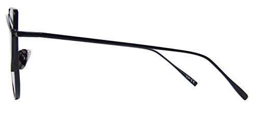 Fashion Women Cat Eye Sunglasses Coating Mirror Lens Oversized Sun glasses UV4004