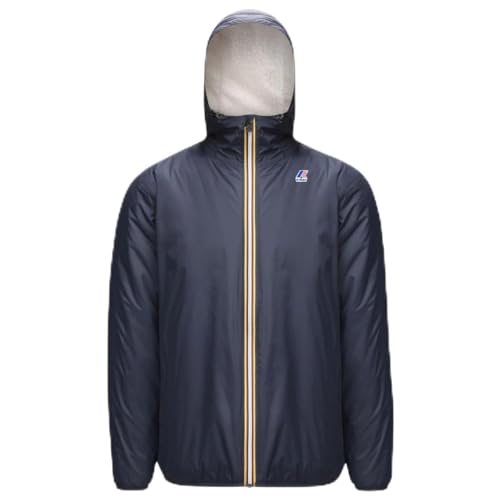 KWAY K21515W K89 TG L Veste imperméable unisexe Bleu mi-saison avec doublure Sherp