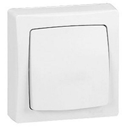 Interrupteur va-et-vient appareillage saillie complet - blanc