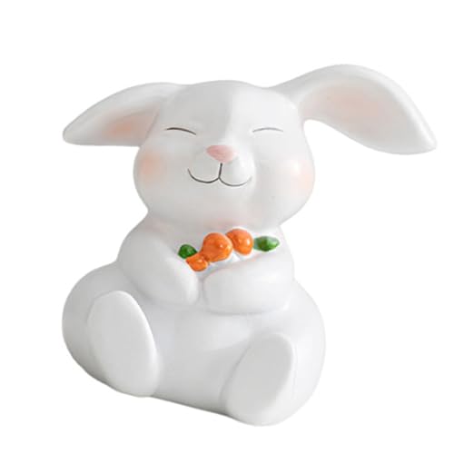 Statue de lapin pour meuble télé, solution déco salon chaleureux - 6