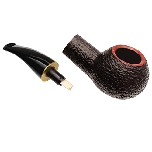 Savinelli Roma - Rome Inspired Briar Wood Tobacco Pipe S, Hand Crafted & Unique Tobacco Pipe, Traditional Wood Pipe From Italy, Uses Optional 6Mm Filters (320 Ks) #TOP1