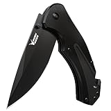 Gifts for Men Women, Rush Deer Folding Pocket Knife with clip, Liner Lock, Glass Breaker, Seatbelt Cutter for Camping,Emergency,Outdoor. Perfect For Christmas, Fathers Day, Valentines Day, Anniversary