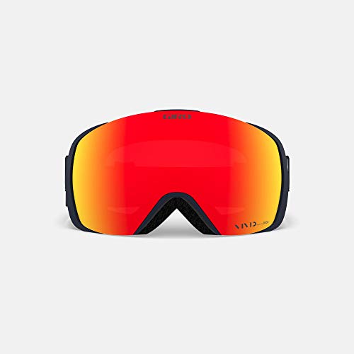 Image of Giro Contact Ski Goggles - Snowboard Goggles for Men & Women - Midnight Loop Strap with Vivid Ember /Vivid Infrared Lenses
