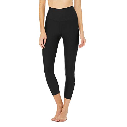 Alo Yoga Women's High Waist Airlift Capri, Black, M