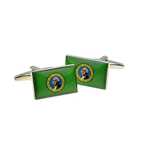 Mancuernillas para hombre bandera Washington talla única miniatura 1