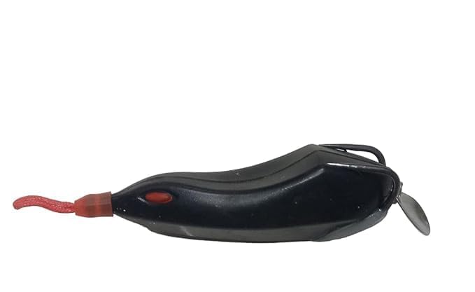 DUSHAMN Frog 17 GRAM/Silicone Frog Fishing Lures and Flies/Artificial Frog/Silicon Frog/Designed Fishing Frog (Black) 1