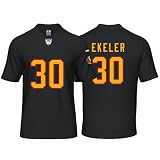 IKIIO Austin Ekeler Jersey Washington Mens Football Black Stitched