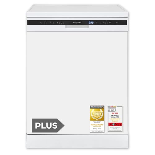 Exquisit PLUS Geschirrspüler 60 cm, 12 Maßgedecke, Unterbaufähig, Startzeitvorwahl, 11 Liter, GSP56312-030E weiss