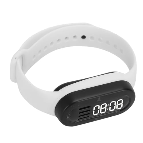 SENECESLI Bracciale Intelligente, attività Indossabile e Fitness Tracker Band, 24h Sleep Tracker, Orologio per Display Digitale a LED con Lettore MP3 per Sport Sporti da Esterno Che Corre (White)