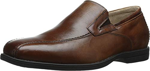 Florsheim Kids Boy's Reveal Bike Slip Jr. Loafer, Cognac, 10 Toddler