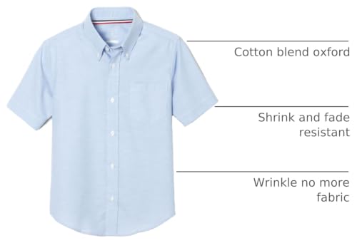 Image of French Toast Boys Short Sleeve Oxford Dress Shirt (Standard & Husky)