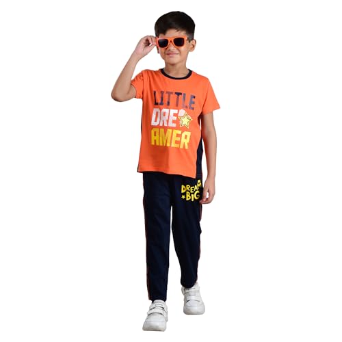 Image of Clothe Funn Boys Printed Cotton Half Sleeves T-Shirt & Pant Set