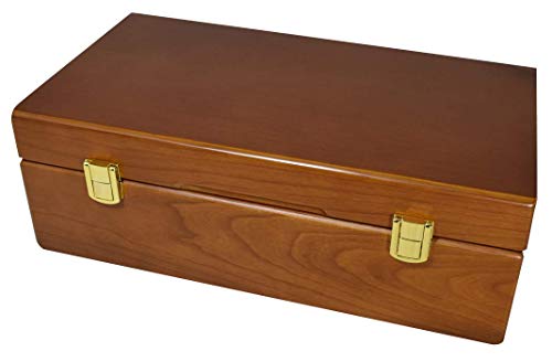 Certified Wood Teak Finish Fifty-Coin Storage/Display Box for PCGS/NGC/Premier/Ursae Minoris Holders