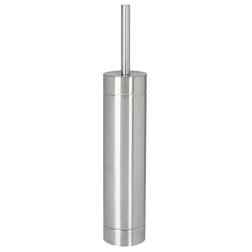 Image of Bath Bliss Toilet Brush with Weighted Base | Slender Design | 360 Degree Brush | Bathroom Cleaning | Stainless Steel