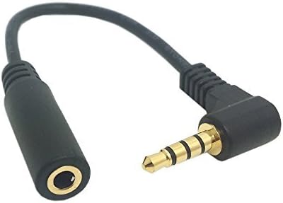 SR-UC201 3.5MM TRS (FEMALE) MICROPHONE ADAPTER CONVERTER CABLE TO TRRS (MALE) FOR IPHONE & ANDROID SMARTPHONES