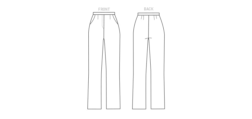 Cartamodello Butterick B6840RR - Gonna E Pantaloni Per Donne Taglie Forti (18W-24W) - Cucito Facile