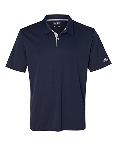 adidas Golf Mens Gradient 3-Stripes Polo (A206), Navy, 3X-Large