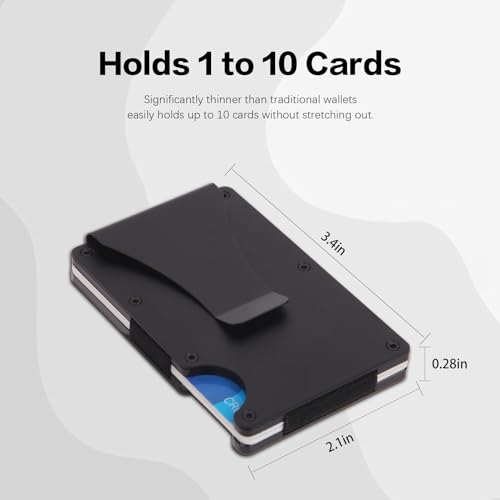 THTCSQ Christian Gifts Minimalist Personalized Engraved Metal Wallet,Slim Wallet for Men,Birthday Gifts Christmas Gift Bible Verse Faith Religious Christian Gifts (4:13 wallet)2