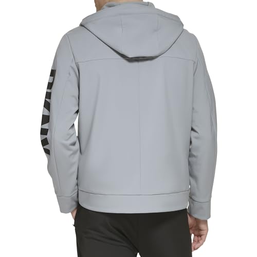 Image of DKNY Men's Hooded Logo Softshell Jacket