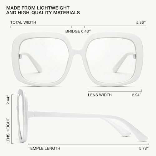 Image of miyya Blue Light Blocking Glasses for Women, Blue Light Glasses for Women Oversized Fashion Glasses