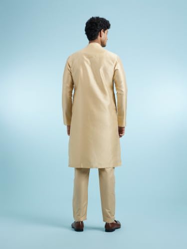 Image of DIWAS BY MANYAVAR Men's Art Silk Self Design Kurta (1pc)