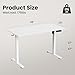Casaphoria 48 x 24 inches Electric Standing Desk, Sit to Stand Desk with Memory Height Adjustment, Home Office Computer Desk for Writing and Games, White
