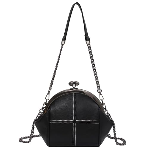 Image of Downupdown Women Purses Handbags Kiss Lock Satchel Bag Chain Shoulder Bag PU Leather Hobo Bags Crossbody Bag Clutch Wallet | Kiss Lock