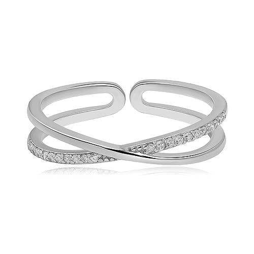 Bagues de mariage en Moissanite Meissa en argent éternité