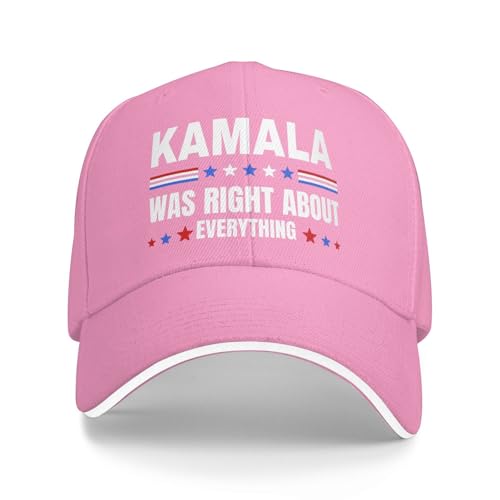Kamala was Right About Everything hat Anti 47 Baseball Cap Pink