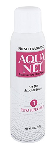 Aqua Net Professional Hair Spray Extra Super Hold 3 Fresh Scent, 11 Oz (Pack of 6)