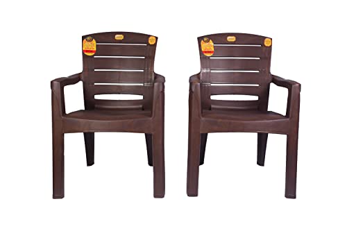 Image of ANMOL Moulded Jaguar Comfortable high Back Chair (Weight Bearing Capacity 200 kg)(3 Years warrranty on Manufacturing defect) (Set of 2)