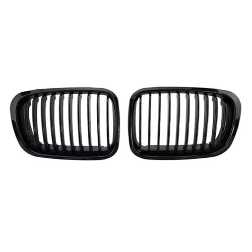 Parrilla de radiador para E46 4DR de doble línea en color negro brillante
