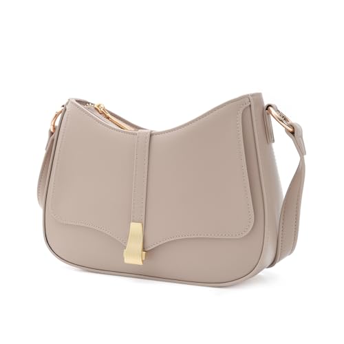 Vintage Crescent Shoulder Bag for Women - Genuine Leather Retro Clutch & Tote