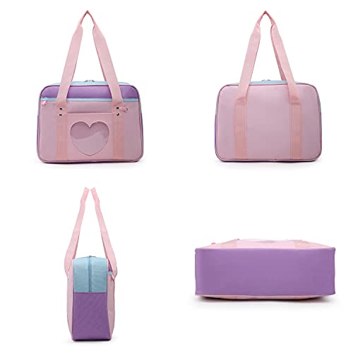 Lanpet Women’s Shoulder Bag Heart Shape Kawaii Purse Jk Large Anime Purse For Lolita Comic Handbag #TOP2