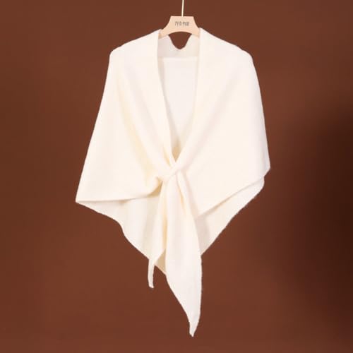 Striped Triangular Knit Shawl for Women Winter Fall Warm Casual Sweater Pashmina Shawls and Wraps Scarf Cape 20252