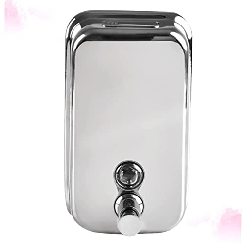 Cabilock 800ml Refillable Soap Dispenser Stainless Steel Soap Holder Wall-Mounted for Shampoo Lotion Hand Wash