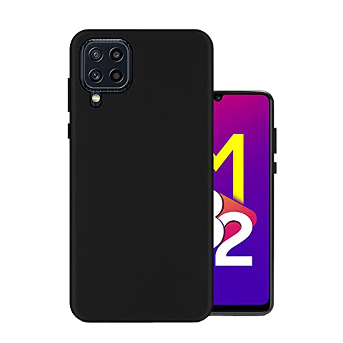HELLO ZONE Exclusive Matte Finish Soft Back Case Rubber Cover for Samsung Galaxy M32 - Black (B098BBZDKR) Amazon Price History, Amazon Price Tracker