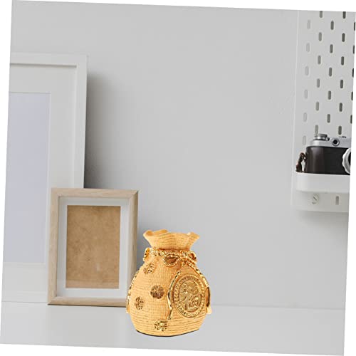Creative Resin Lucky Money Bag Piggy Bank Ornament Vivid Car Interior Decor Delicate Texture and Fade Resistant Decorative Coin Saving Figurine for Vehicle3