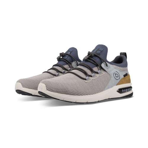 bugatti Herren Halbschuhe Sportliche Schnürer Beige/Dunkelgrau 40 EU – Ansicht 5