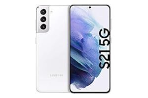 Samsung Galaxy S21 5G, Android Smartphone, Triple-Kamera, Infinity-O Display, 128 GB Speicher, leistungsstarker Akku, Phantom White