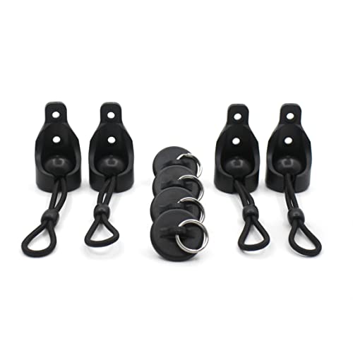 Bungee Kit for Roller Shade Parts Replacement Sun Shades Blackout Roller up Blinds tie Down (Black, 2pack)