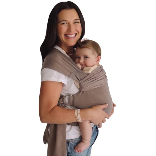 Image of Lalabu The Simple Wrap - Stylish Safety Tested Baby Sling Carrier - Driftwood