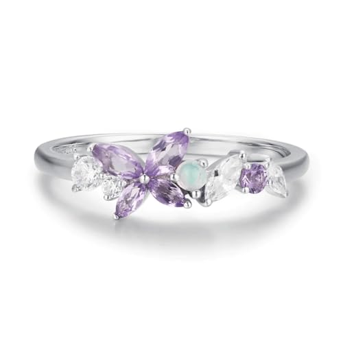 Image of Zarkan Silver 925 Hallmark Butterfly Rings