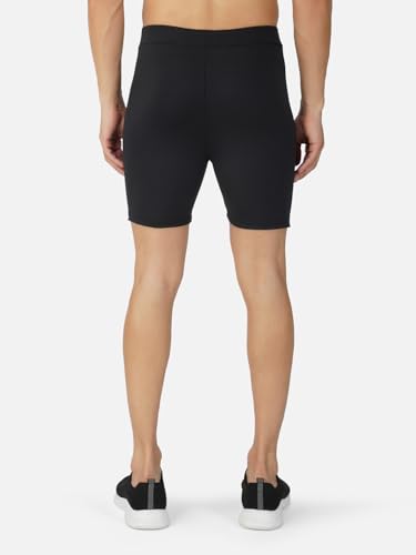 Image of Level Up Men's Compression Tights, 4-Way Stretch, Black