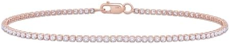 Tennis Bracelet for Women 1.10 to 1.30 Carat (ctw) Round Lab Grow...