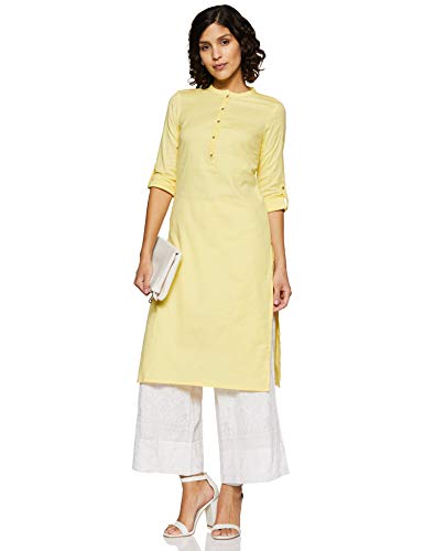 Image of W for Woman Women's Cotton Regular Fit Regular Kurta