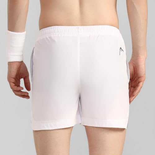 Image of Head HPS-1115 Badminton Shorts for Mens, Colour - White