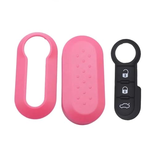 Coque de clé voiture en silice premium avec couverture non coupée pour Fiat Punto